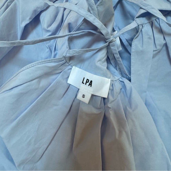 LPA | Adalet Tie Back Top in Powder Blue - Picture 5 of 6